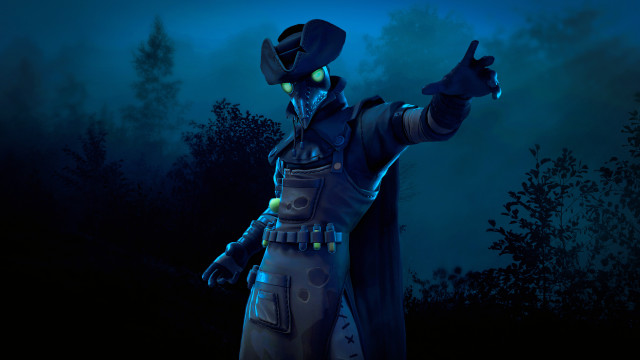 Man armor forest night moon free wallpaper - medium preview image