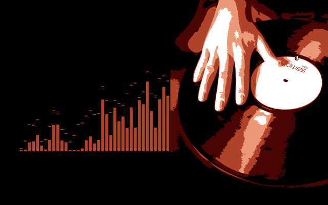 Person record soundwave hand record free wallpaper - medium preview image