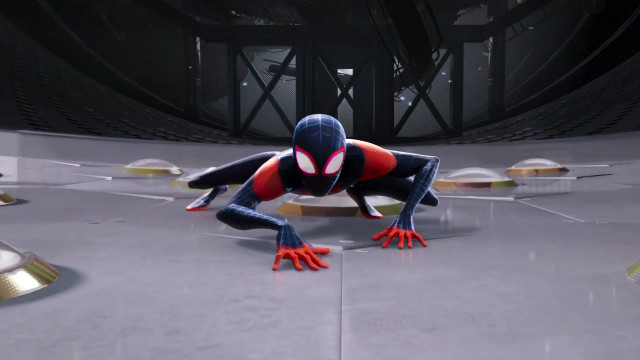 Spiderman stadium crawling futurism concept free wallpaper - medium preview image
