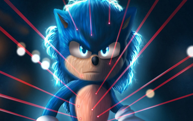 Sonic blue eyes red white free wallpaper - medium preview image
