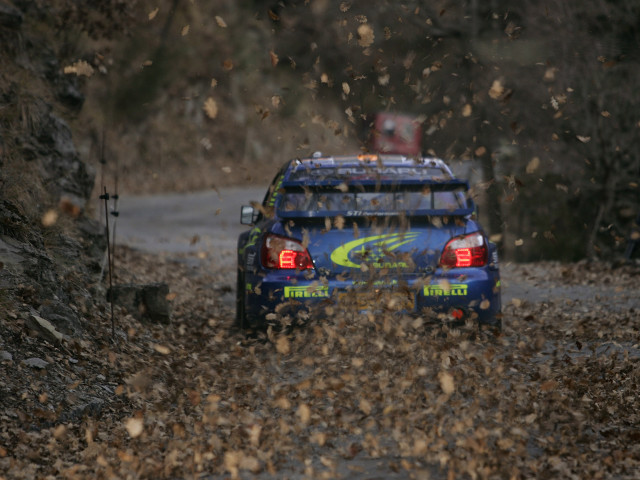 Car driving dirt road leaves free wallpaper - medium preview image