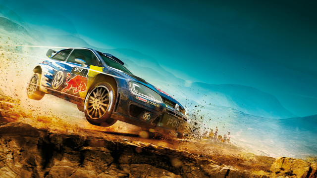 Car dirtroad mountains bluesky explosion free wallpaper - medium preview image
