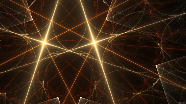 Star structure abstract illusionism raytraced free wallpaper - medium preview image