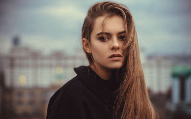 Elina karimova portrait building sky free wallpaper - medium preview image