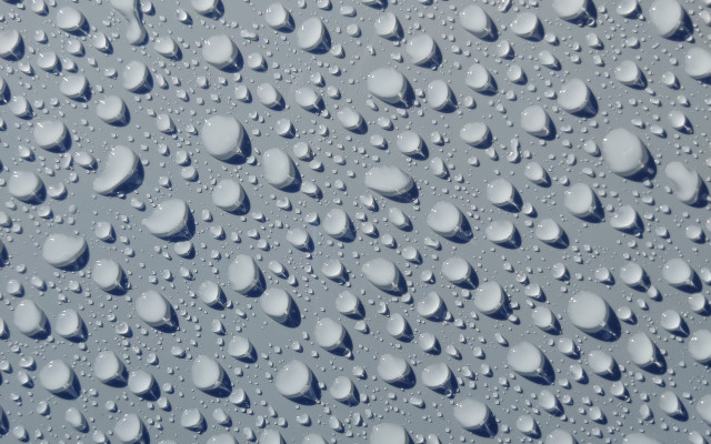 Water droplet blue sky photorealism #2 free wallpaper - medium preview image