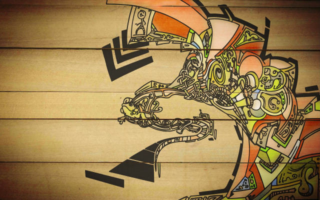 Horse colorful arrows funk abstract free wallpaper - medium preview image
