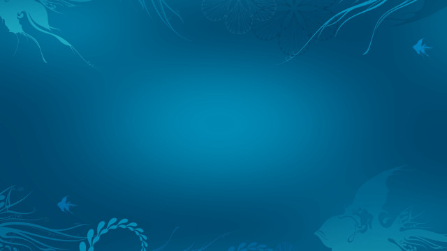 Blue flower leaves gradient forest free wallpaper for desktop - medium preview image