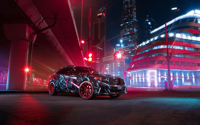 Car building redlight city android free wallpaper - medium preview image