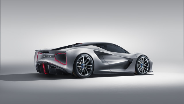 Silver sportscar red accents side free wallpaper - medium preview image