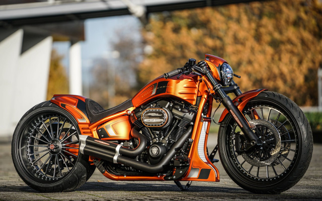 Motorcycle street building clock background free wallpaper - medium preview image