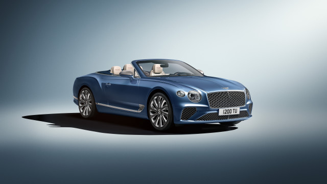 Blue convertible white top black free wallpaper - medium preview image