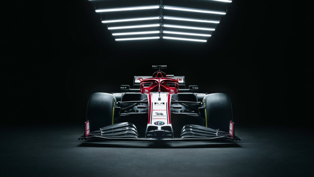 Red white racecar dark room free wallpaper - medium preview image