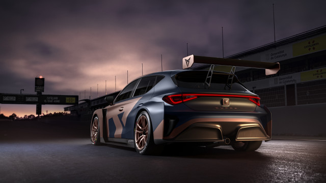 Car racing number parked night free wallpaper - medium preview image