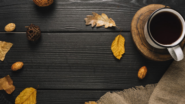 Coffee leaves table cloth bag free wallpaper - medium preview image