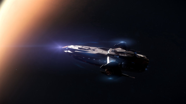 Space ship red planet star free wallpaper - medium preview image