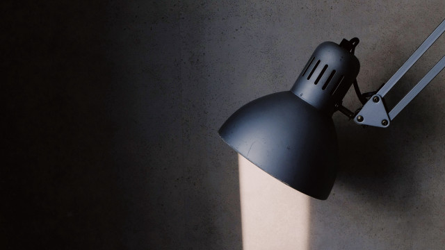 Black lamp wallroom concrete white free wallpaper - medium preview image