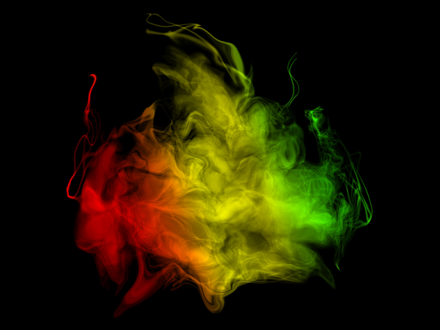 Multicolored smoke cloud dark sky free wallpaper - medium preview image