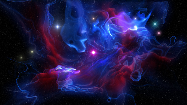 Colorful abstract stars smoke space free wallpaper - medium preview image