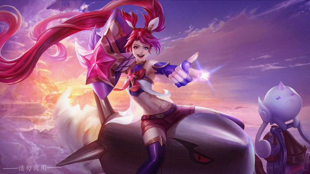 Woman purple horse cat sunset free wallpaper - medium preview image