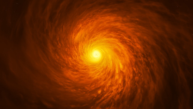 Spiral orange yellow light dark #2 free wallpaper - medium preview image