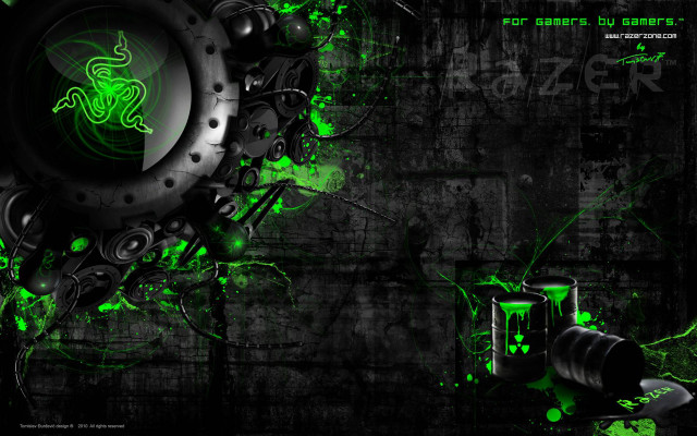 Green black clock glowing eyes free wallpaper - medium preview image