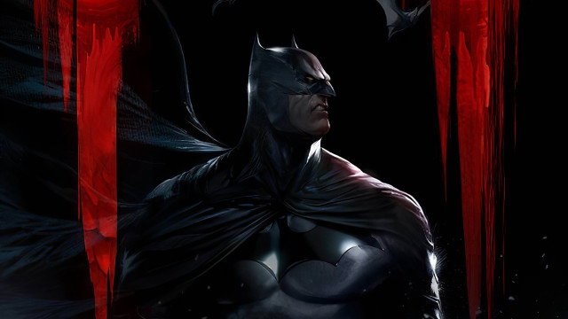 Batman red curtain armor sword free wallpaper - medium preview image