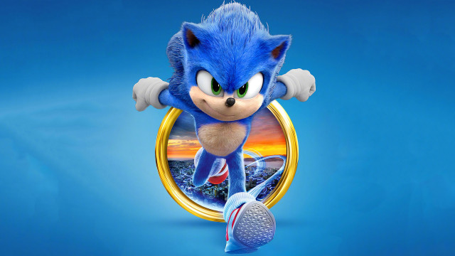 Sonic tennis blue background gold free wallpaper - medium preview image