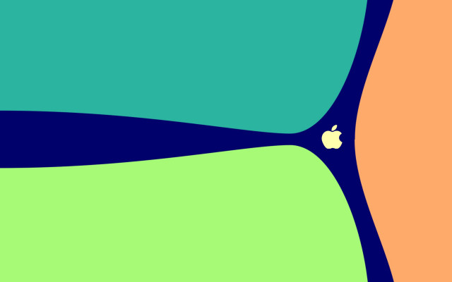 Apple logo colorful background abstract free wallpaper - medium preview image