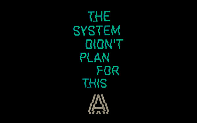 Black green text neoism album free wallpaper - medium preview image