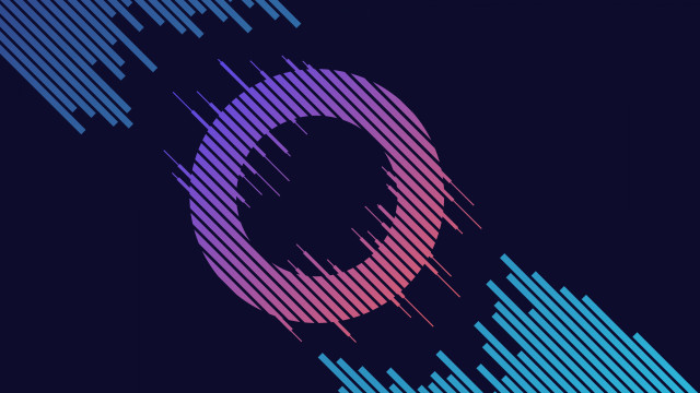Colorful circle dark blue pink free wallpaper - medium preview image