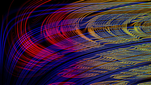 Colorful abstract lines curves vibrant free wallpaper - medium preview image