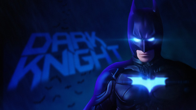 Dark knight glowing bat armor free wallpaper - medium preview image