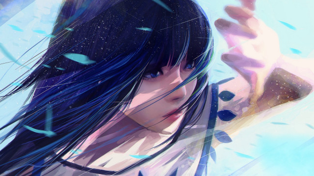 Woman longhair blueeyes cellphone fantasy free wallpaper - medium preview image