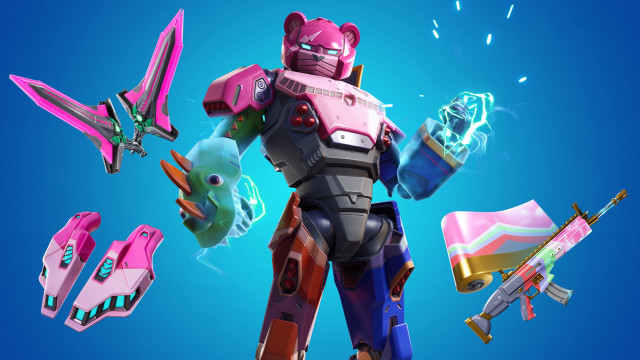 Robot items blue sky glowing free wallpaper - medium preview image