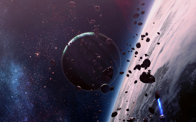 Space station foreground object background free wallpaper - medium preview image