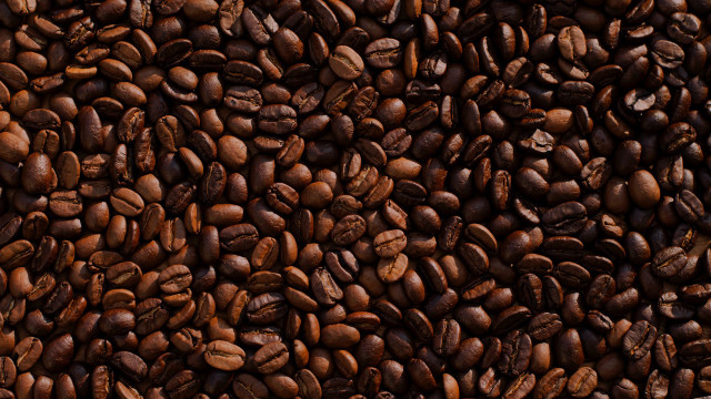 Coffee beans brown background black free wallpaper - medium preview image
