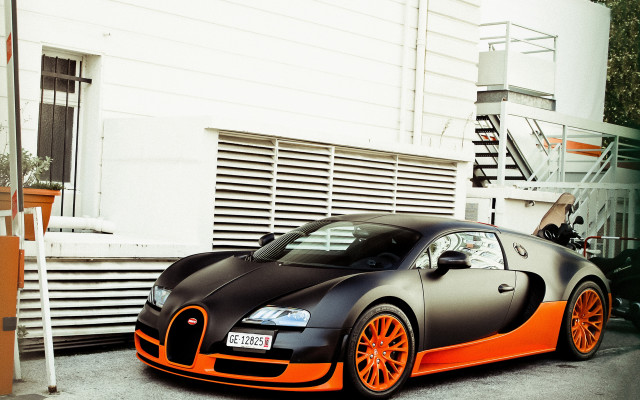 Bugatti building basketball hoop 3d free wallpaper - medium preview image
