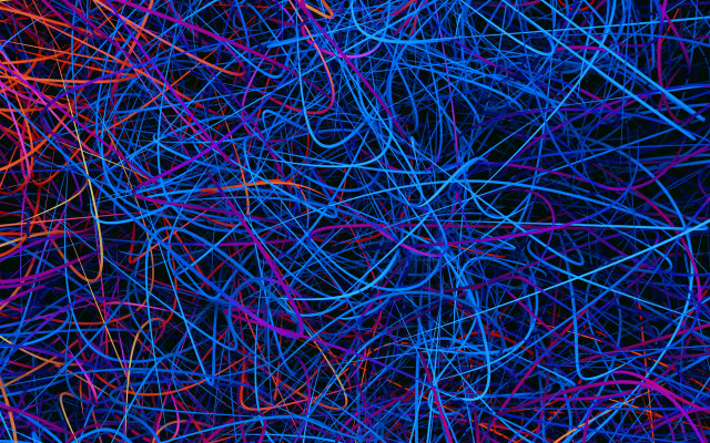 Colorful lines blue red black free wallpaper - medium preview image