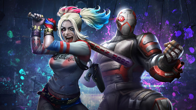 Woman suit masked sword glowing free wallpaper - medium preview image