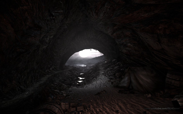 Cave light end darkness journey free wallpaper - medium preview image