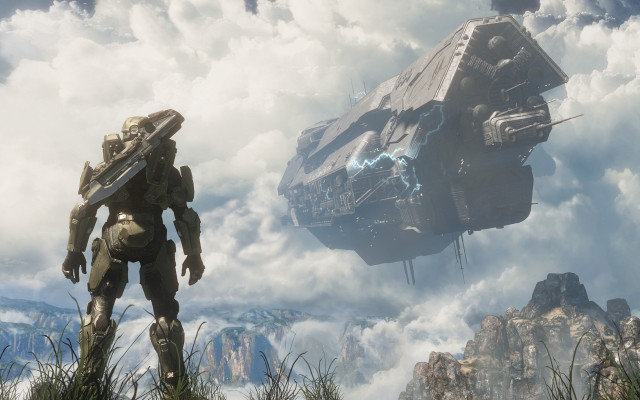 Sci fi character giant sky free wallpaper - medium preview image