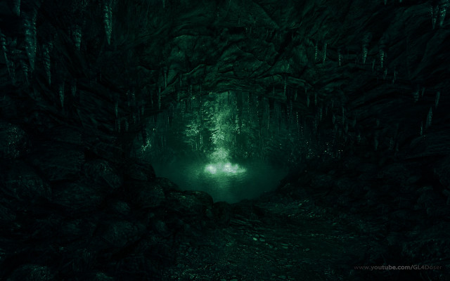 Dark cave light end tunnel free wallpaper - medium preview image