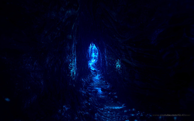 Narrow path dark cave light free wallpaper - medium preview image