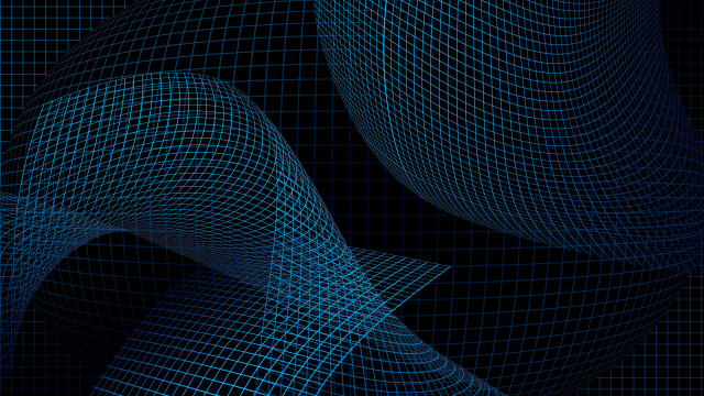 Blue grid cellphone generative raytraced free wallpaper - medium preview image