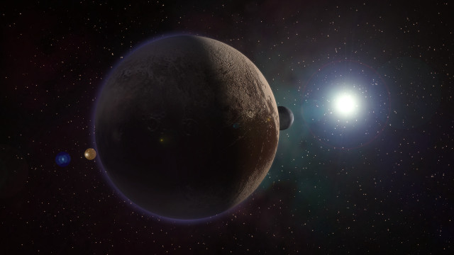 Planet star aurora milkyway space free wallpaper - medium preview image