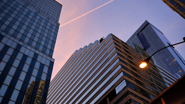 Cityscape sunset easternarchitecture plane lensflare free wallpaper - medium preview image