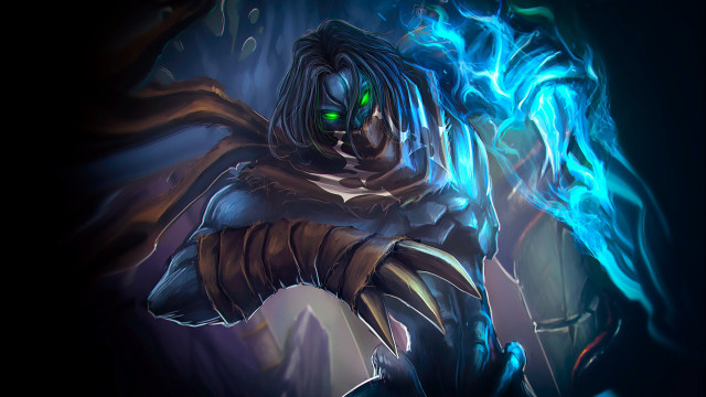 Dark avatar green eyes blue free wallpaper - medium preview image