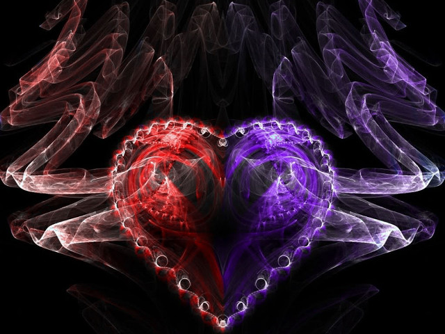 Heart shaped object black background #2 free wallpaper - medium preview image
