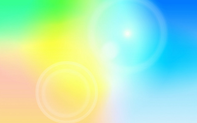 Blurry background rainbow circle blue free wallpaper - medium preview image