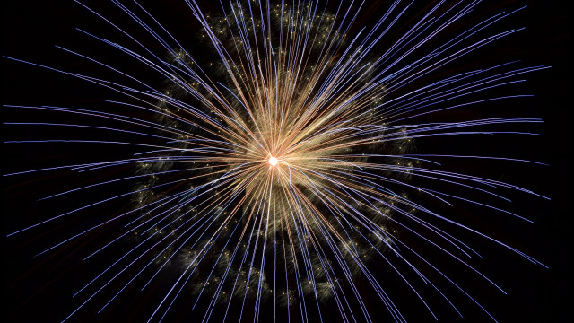 Fireworks night sky blue star free wallpaper - medium preview image
